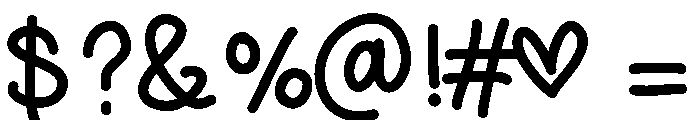 chunkamonk Font OTHER CHARS