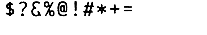 Chainprinter Regular Font OTHER CHARS