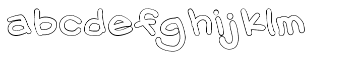 Chalk Outlines Font LOWERCASE