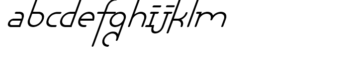 Chaman Italic Font LOWERCASE