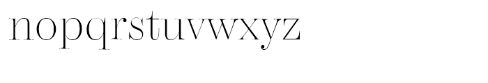 Chamber Display ExtraLight Font LOWERCASE
