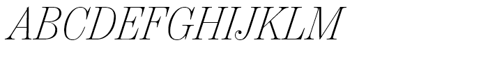 Chamber Headline ExtraLight Italic Font UPPERCASE