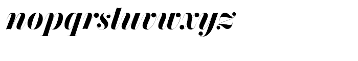 Chamber SuperDisplay Bold Italic Font LOWERCASE