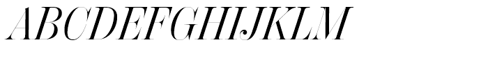 Chamber SuperDisplay Regular Italic Font UPPERCASE
