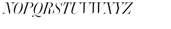 Chamber SuperDisplay Regular Italic Font UPPERCASE