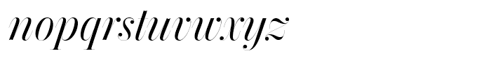 Chamber SuperDisplay Regular Italic Font LOWERCASE