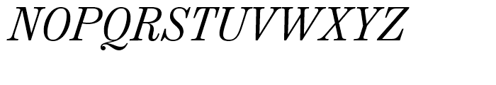 Chamber Text Regular Italic Font UPPERCASE