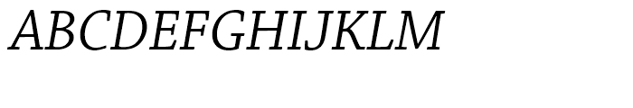Chaparral Italic Subhead Font UPPERCASE