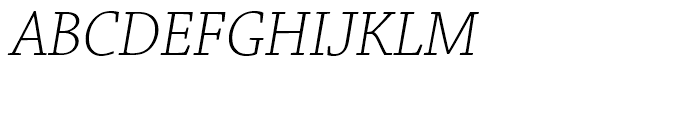 Chaparral Light Italic Subhead Font UPPERCASE