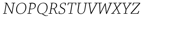 Chaparral Light Italic Font UPPERCASE