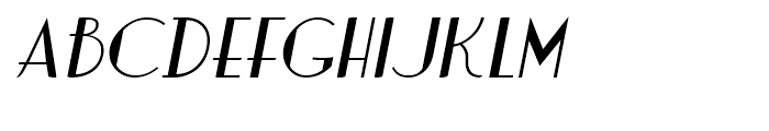Charbonne Oblique Font UPPERCASE