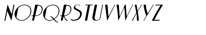 Charbonne Oblique Font UPPERCASE