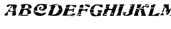 Charbroiled Regular Font UPPERCASE