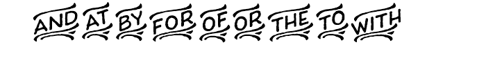 Charcuterie Catchwords Font OTHER CHARS