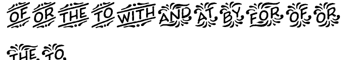 Charcuterie Catchwords Font UPPERCASE