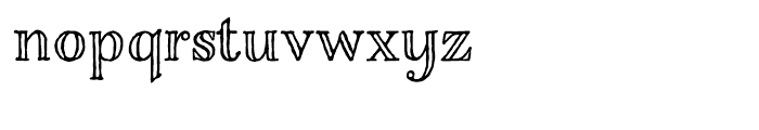 Charcuterie Engraved Font LOWERCASE