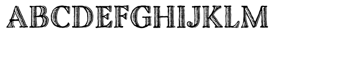 Charcuterie Etched Font UPPERCASE