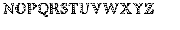 Charcuterie Etched Font UPPERCASE