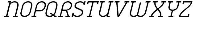 Charifa Serif Light Oblique Font UPPERCASE