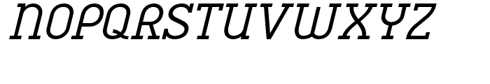 Charifa Serif Regular Oblique Font UPPERCASE