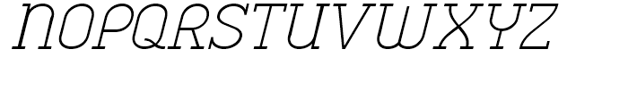 Charifa Serif Thin Oblique Font UPPERCASE