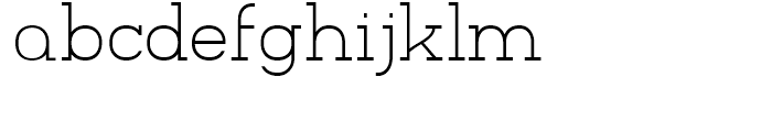Charifa Serif Thin Font LOWERCASE