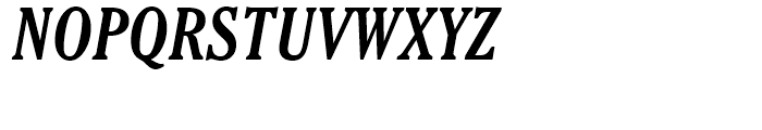 Cheltenham Bold Condensed Italic Font UPPERCASE