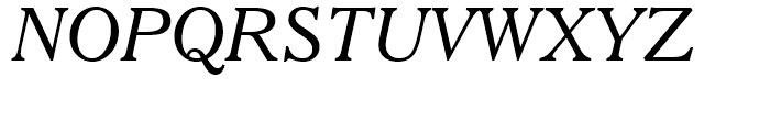 Cheltenham Italic Font UPPERCASE