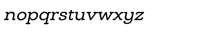 Chennai Slab Oblique Font LOWERCASE