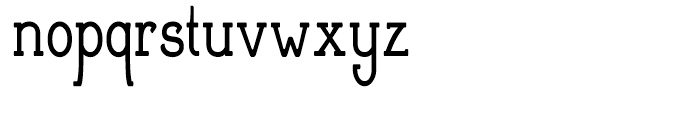 Cherritt Condensed Regular Font LOWERCASE