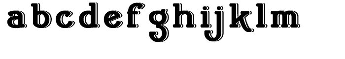 Cherritt Embossed Regular Font LOWERCASE