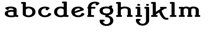 Cherritt Expanded Bold Font LOWERCASE