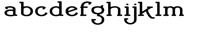 Cherritt Expanded Regular Font LOWERCASE