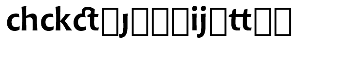 Chianti BT Bold Extension Font LOWERCASE