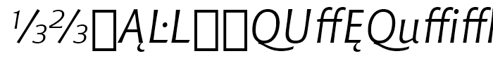 Chianti BT Italic Extension Font UPPERCASE