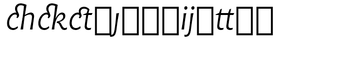 Chianti BT Italic Extension Font LOWERCASE