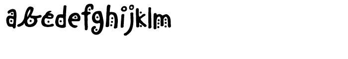 Chinchilla Dots Font LOWERCASE