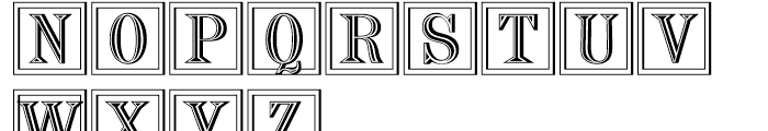 Chisel Initials Standard D Font UPPERCASE