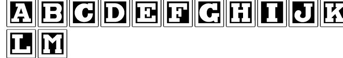 Chock-a-Block NF Regular Font LOWERCASE