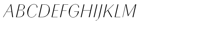 Chong Modern Light Italic Font UPPERCASE