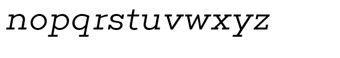 Choplin Light Italic Font LOWERCASE