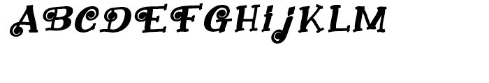 ChristyMarie Bold Italic Font UPPERCASE