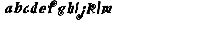 ChristyMarie Bold Italic Font LOWERCASE