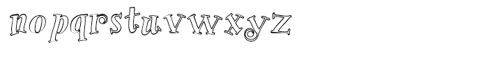 ChristyMarie Outline Font LOWERCASE
