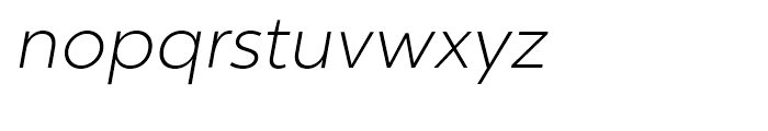 Chronica Light Italic Font LOWERCASE