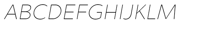 Chronica Thin Italic Font UPPERCASE
