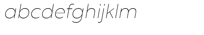 Chronica Thin Italic Font LOWERCASE