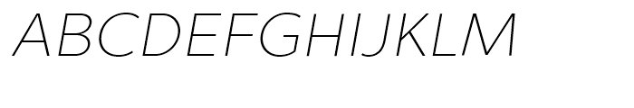Chronica Ultra Light Italic Font UPPERCASE