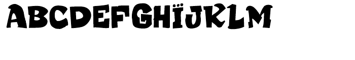 Chub Regular Font UPPERCASE