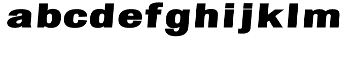 Chubbt Distended Black Italic Font LOWERCASE